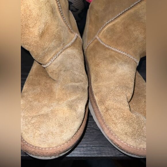 Y2K Koolaburra by UGG Women’s Size 10 Tan Fur Lined Calf Height Pull On Boots - Picture 2 of 6